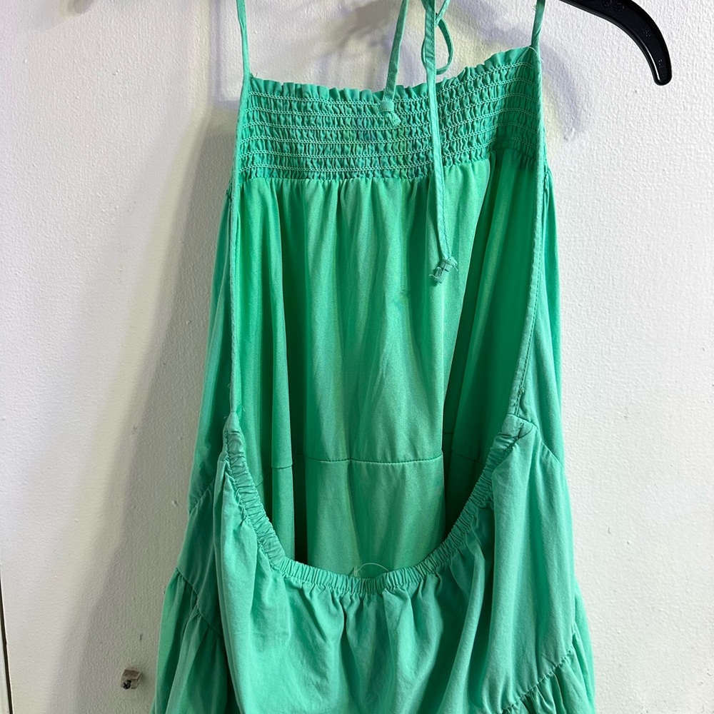 American Eagle Outfitters Teal Halter Dress - Picture 7 of 9